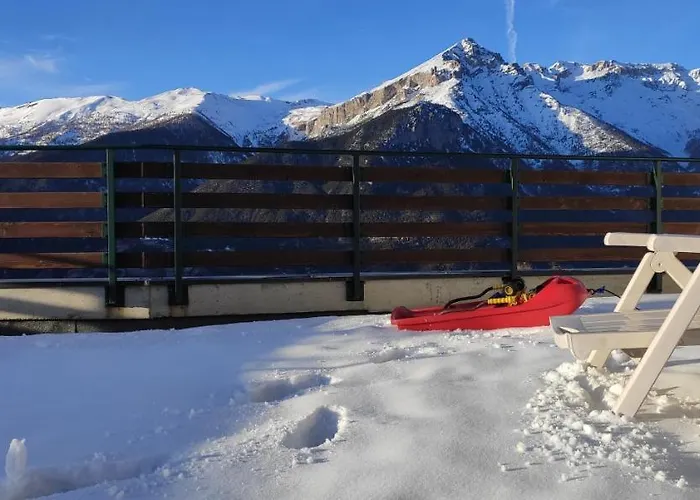 Il Nido - Delizioso Presso Il Centro Con Vista Spettacolare E Giardino Oulx